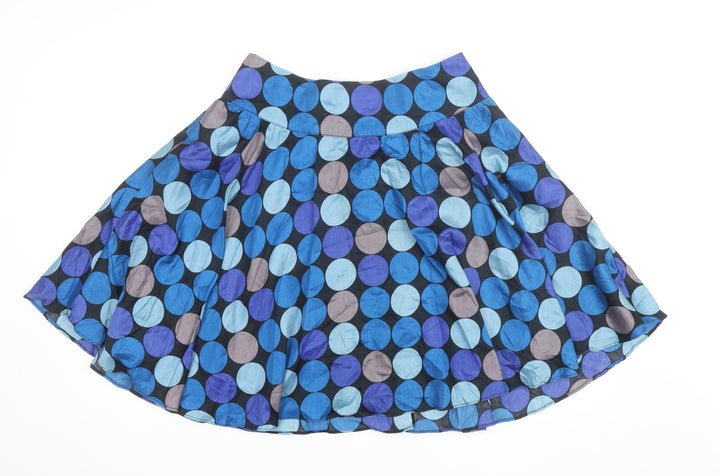 Dunnes Womens Multicoloured Polka Dot Knee Length A-Line Skirt Size 12