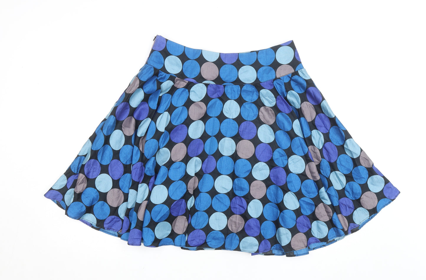 Dunnes Womens Multicoloured Polka Dot Knee Length A-Line Skirt Size 12
