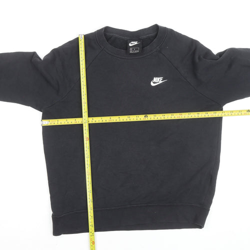 Nike Men's Black Crew Neck Pullover Sweatshirt M Regular Fit