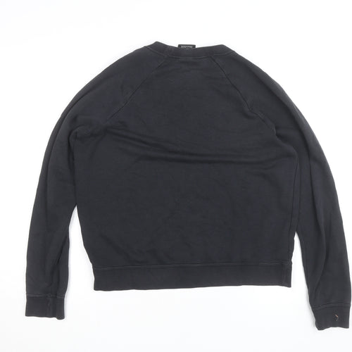 Nike Men's Black Crew Neck Pullover Sweatshirt M Regular Fit