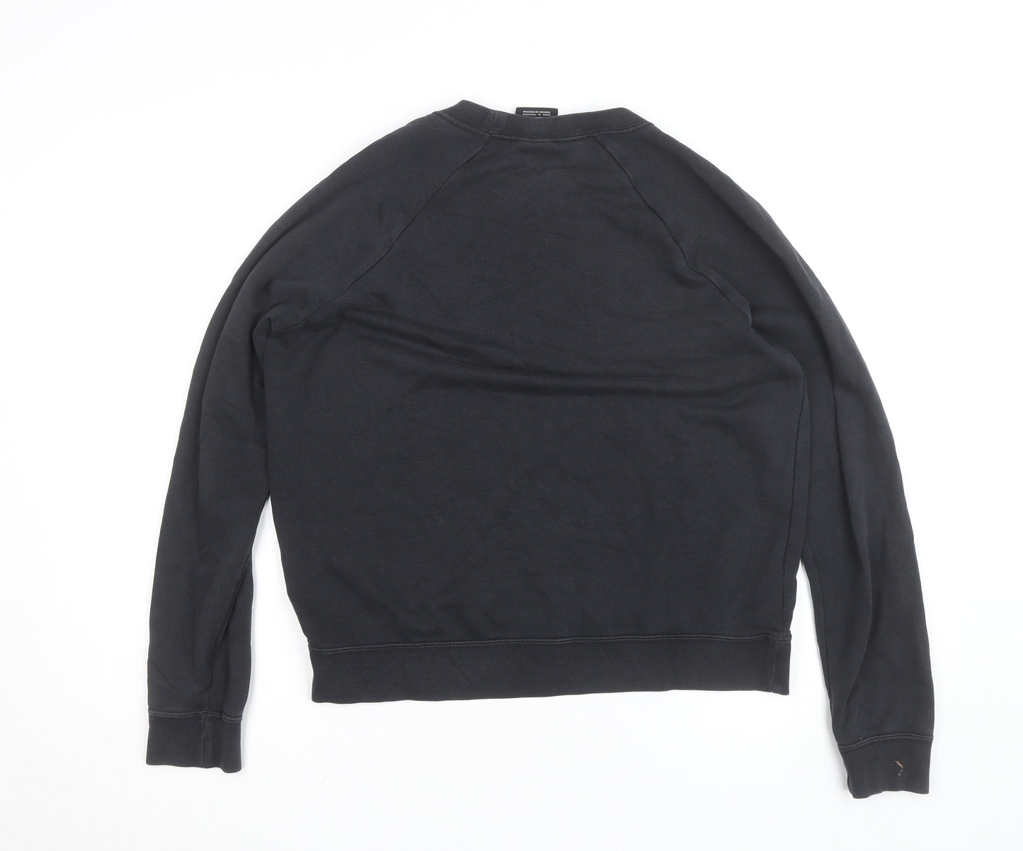 Nike Men's Black Crew Neck Pullover Sweatshirt M Regular Fit
