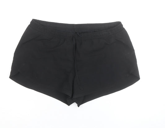 Old Navy Women Black Medium Athletic Running Shorts