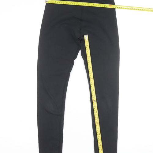Nike Women Black Athletic Leggings M Slim Fit Stretch Sportswear