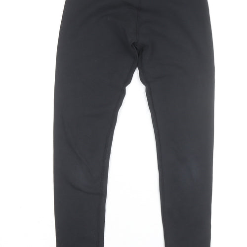 Nike Women Black Athletic Leggings M Slim Fit Stretch Sportswear