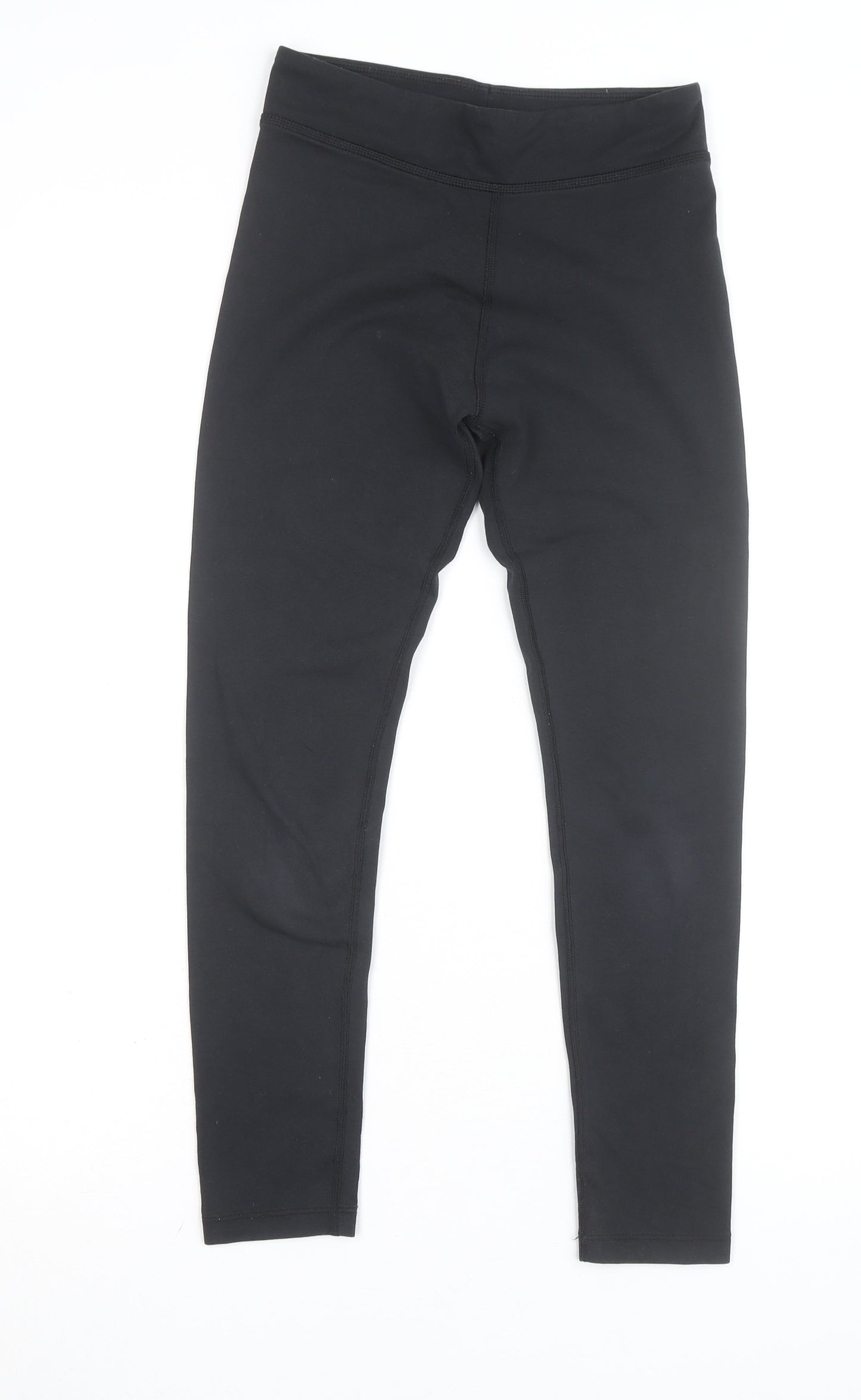Nike Women Black Athletic Leggings M Slim Fit Stretch Sportswear