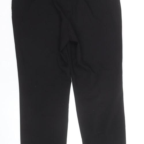 DUNNES Women Black Size 12 Straight Leg Trousers