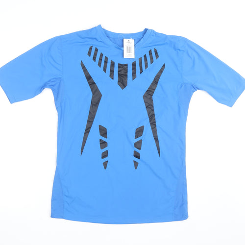 Crane Men’s Blue XL Compression T-Shirt Gym Training Top