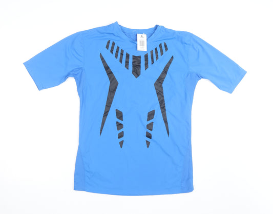Crane Men’s Blue XL Compression T-Shirt Gym Training Top