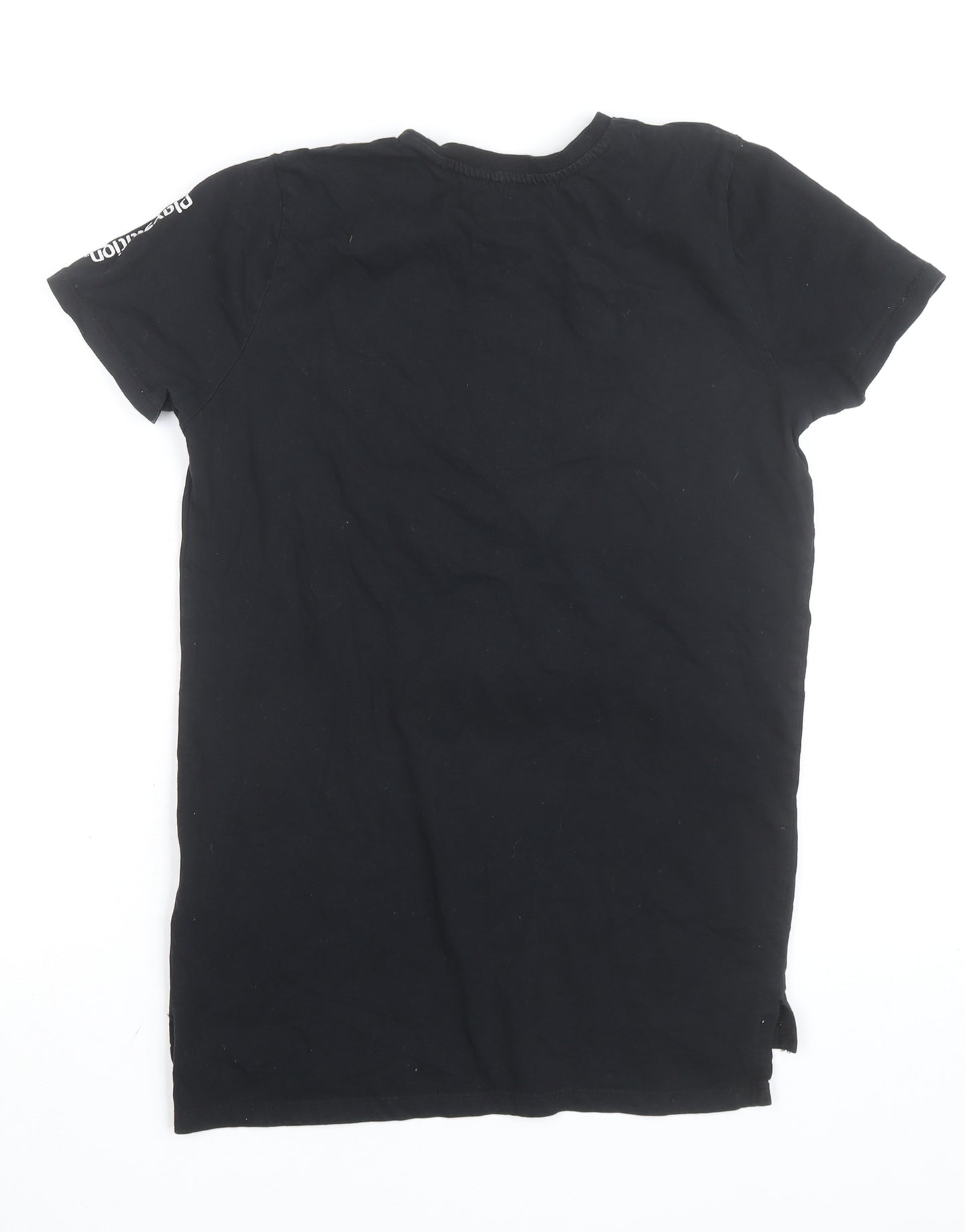 PlayStation Men's Black Cotton Graphic Gaming T-Shirt Size S