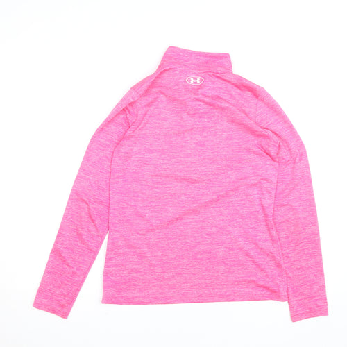 Under Armour Women’s Pink Long Sleeve 1/4 Zip Activewear Top XS