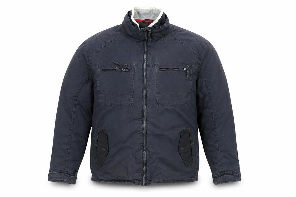 Front view of Maine New England Men's Blue XL Shower Resistant Jacket