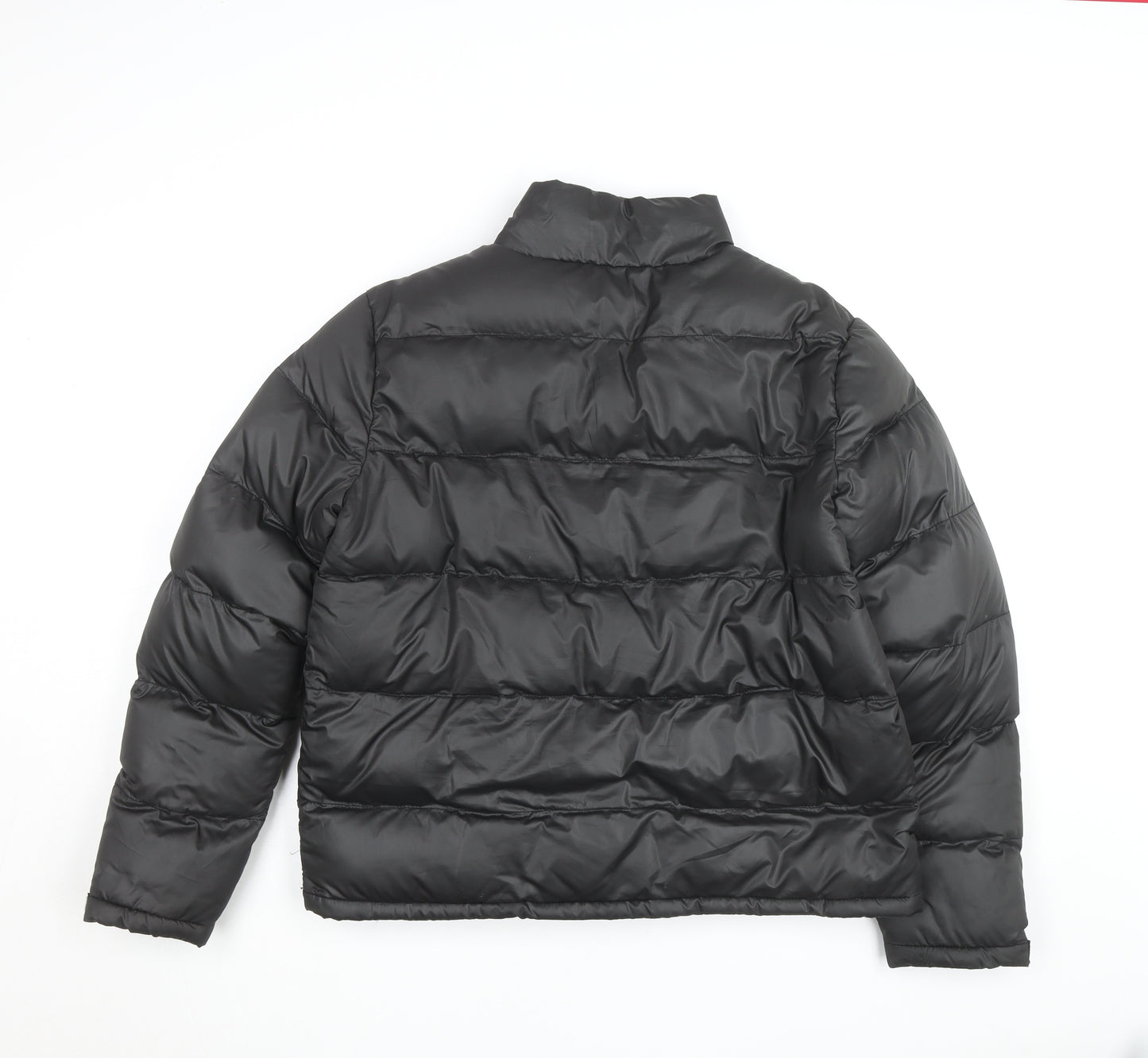 French Connection Men’s Black Puffer Jacket M Winter Warm