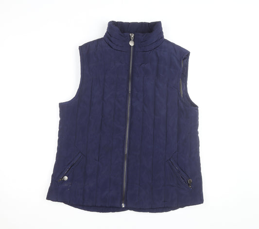 St. Bernard Blue Quilted Puffer Waistcoat Women’s Size 16