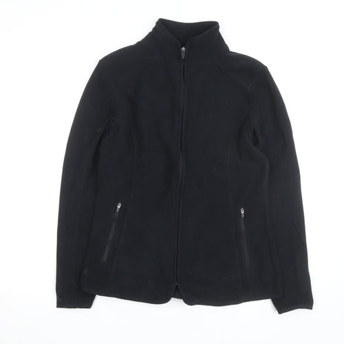 Dunnes Women's Black Fleece Full Zip Active Jacket Size 12
