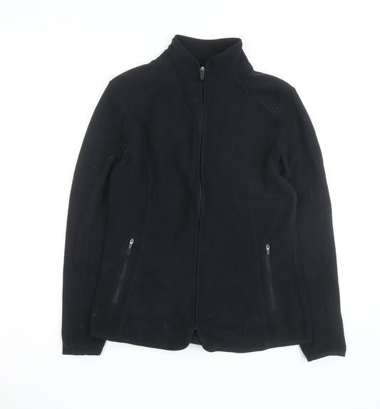 Dunnes Women's Black Fleece Full Zip Active Jacket Size 12