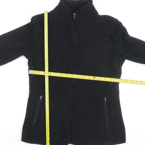 Dunnes Women's Black Fleece Full Zip Active Jacket Size 12