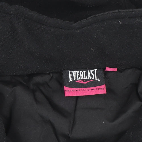 Everlast Women’s Black Size 8 Puffer Jacket Hooded Quilted Winter Coat