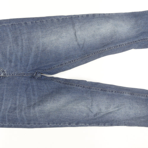 Savida Women's Blue Skinny Stretch Denim Jeans Size 12
