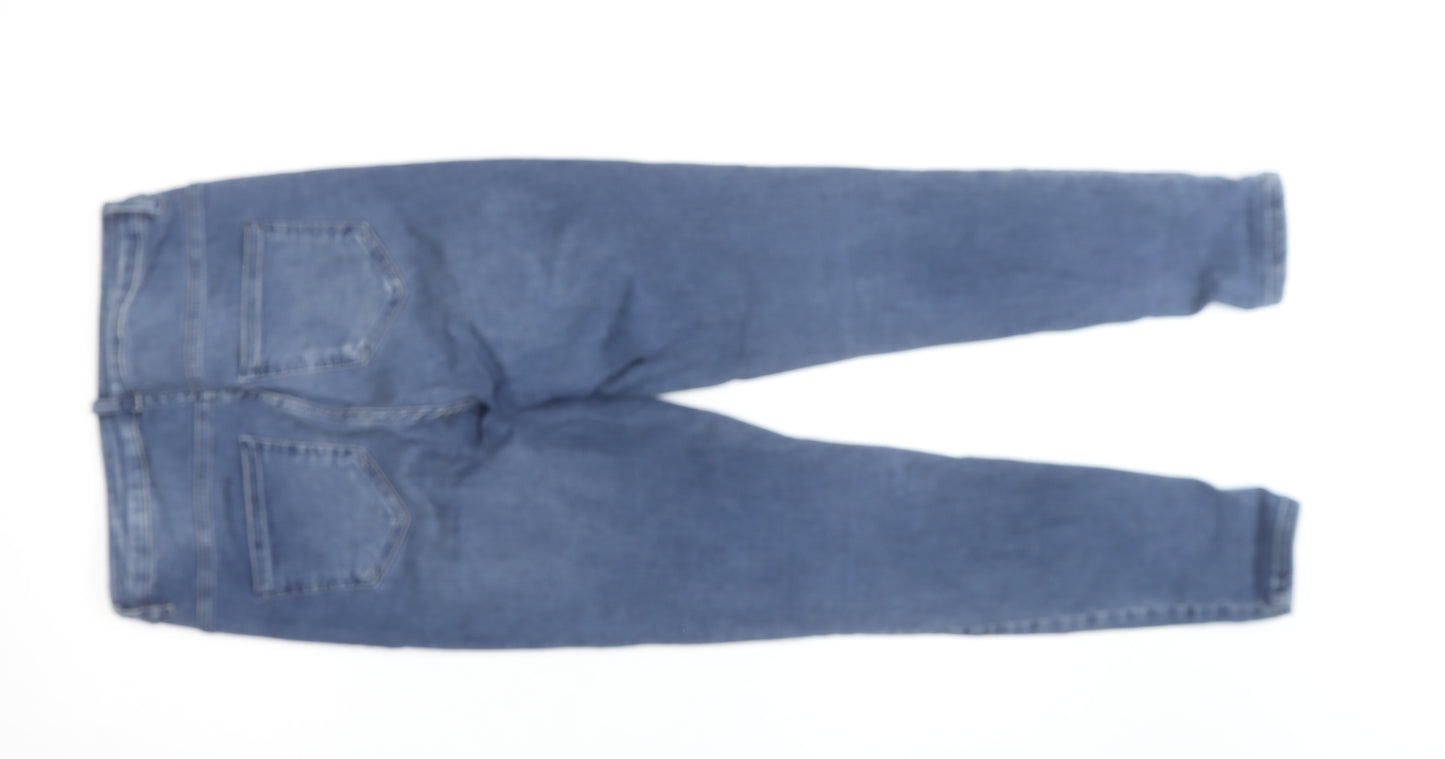 Savida Women's Blue Skinny Stretch Denim Jeans Size 12