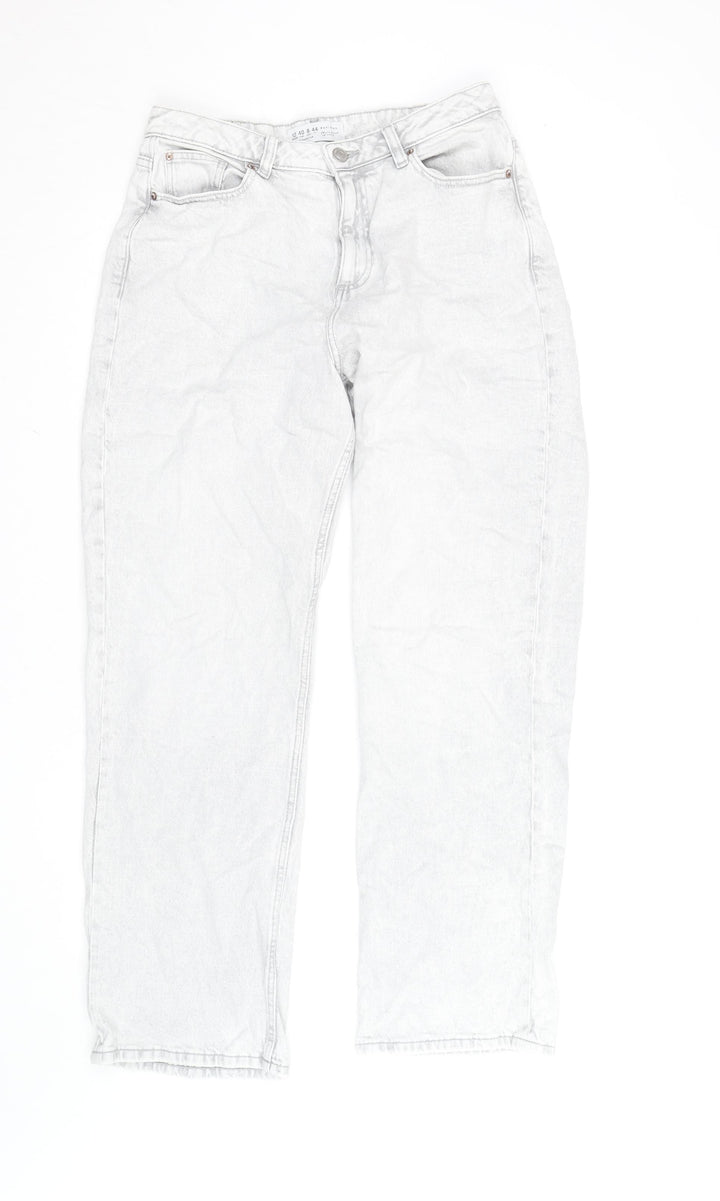 Denim Co. Women’s Grey High Rise Mom Jeans Size 12 Regular