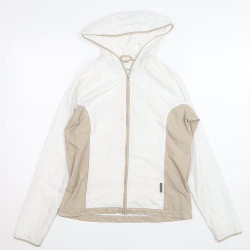 Calvin Klein Golf Men's Beige White Small Windbreaker Jacket