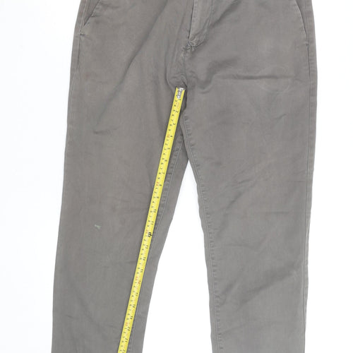 Next Men's Grey Slim Fit Chino Trousers Size 34 Regular