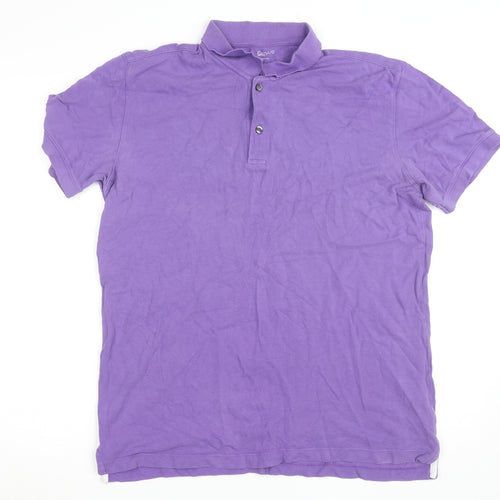 Gap Men’s Purple Cotton Polo Shirt L Short Sleeve Casual