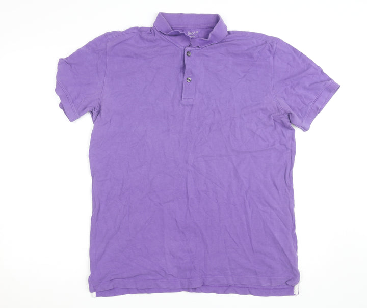 Gap Men’s Purple Cotton Polo Shirt L Short Sleeve Casual