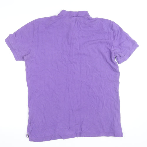 Gap Men’s Purple Cotton Polo Shirt L Short Sleeve Casual