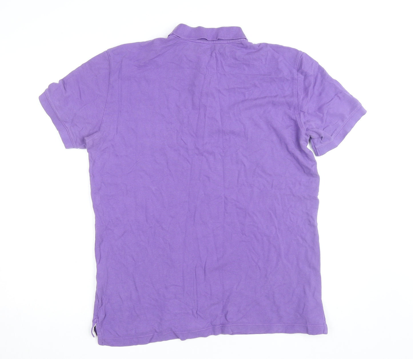 Gap Men’s Purple Cotton Polo Shirt L Short Sleeve Casual
