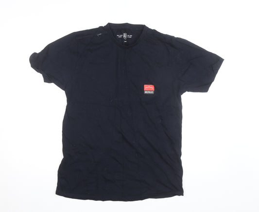 883 Police Men's Black Cotton Crew Neck Short Sleeve T-Shirt Size L