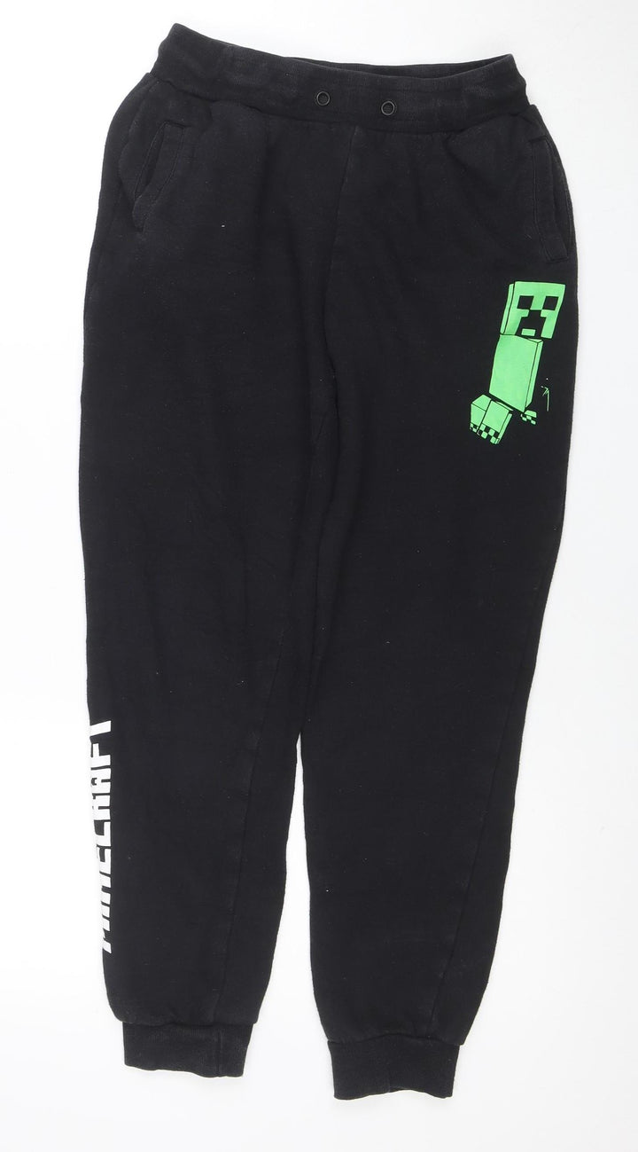 Mojang Studios Boys Black Minecraft Jogger Sweatpants 14-15 Years