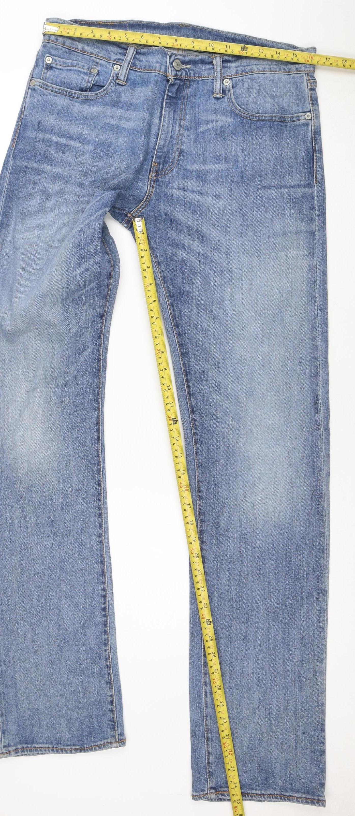 Levi's 514 Men's Blue Straight Leg Jeans W34 L34 Regular Fit