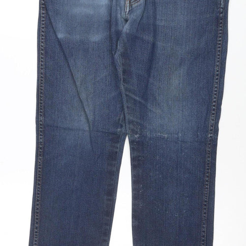 Wrangler Men Blue 32W 30L Texas Stretch Straight Denim Jeans
