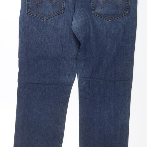 Wrangler Men Blue 32W 30L Texas Stretch Straight Denim Jeans