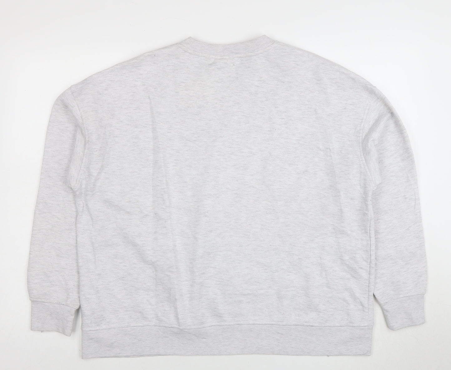 Disney Women Grey Stitch Pullover Sweatshirt Size L