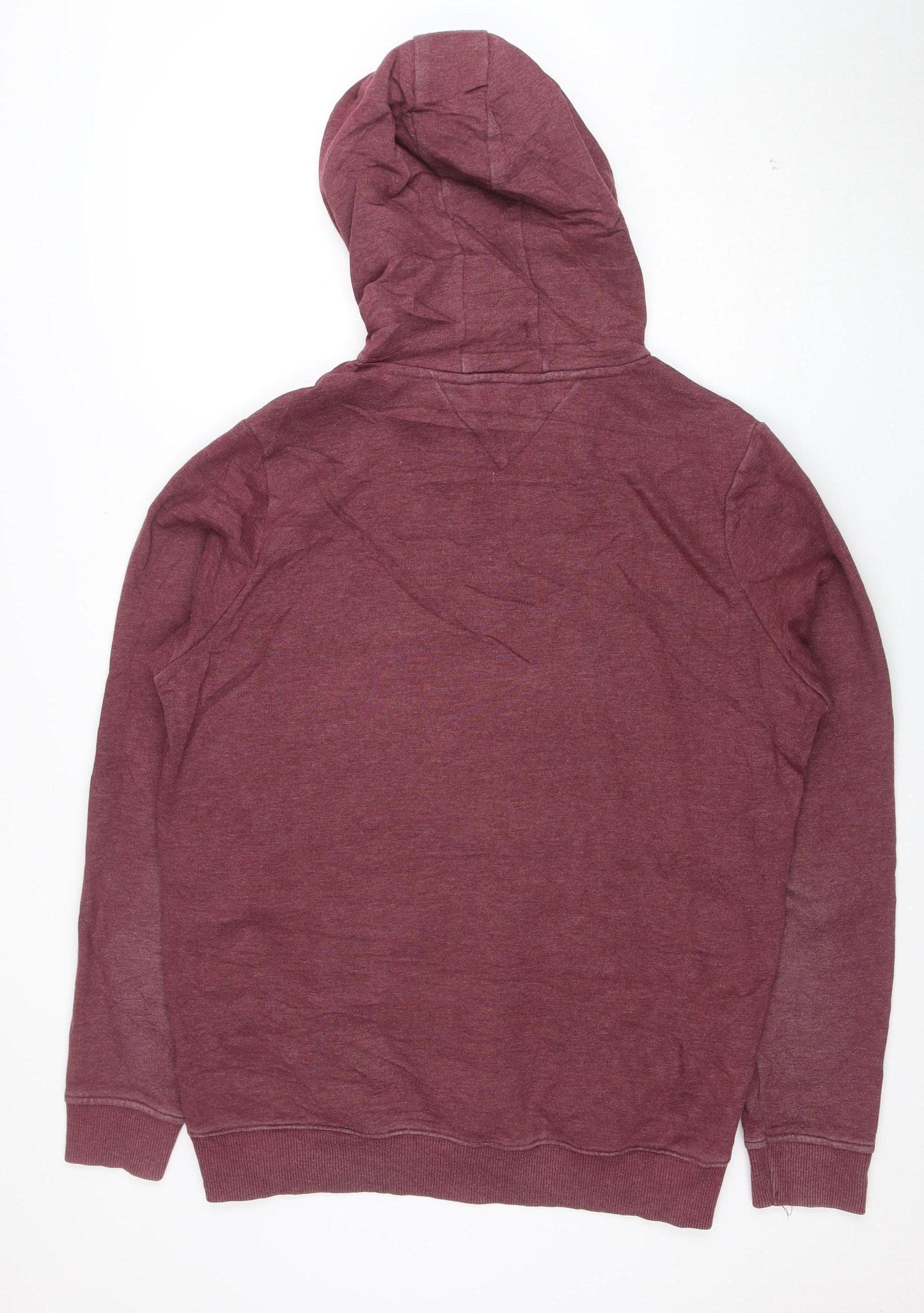 Tommy Hilfiger Denim Men's Red XL Pullover Hoodie with Logo