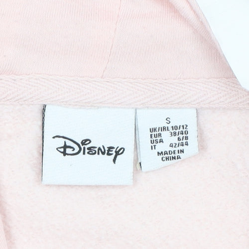 Disney Women Pink Minnie Mouse Pullover Hoodie Size M 10-12