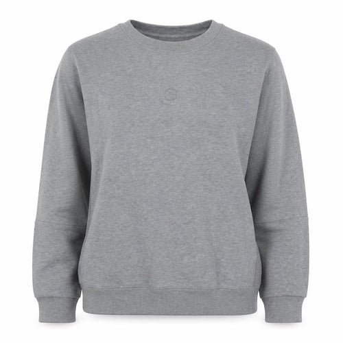 Lacoste Women's Grey Cotton Crew Neck Pullover Sweatshirt Size S