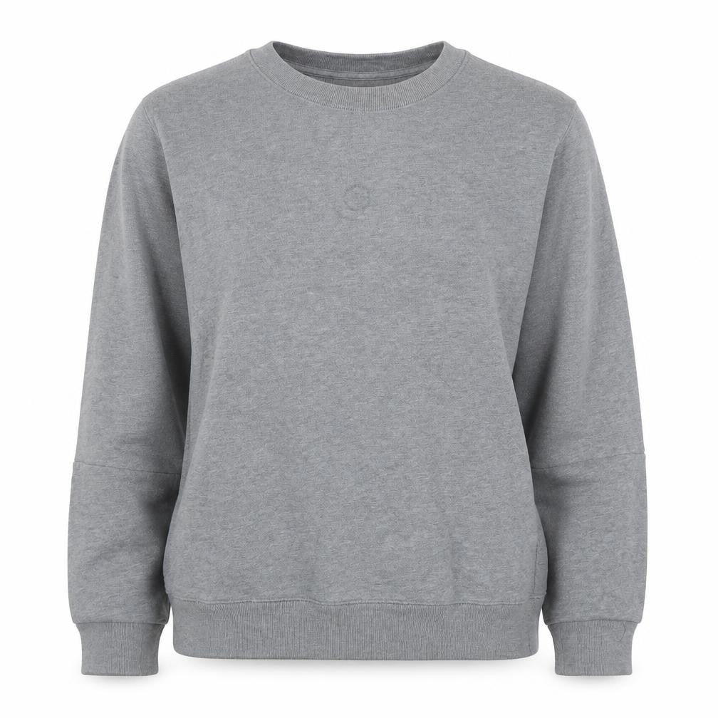 Lacoste Women's Grey Cotton Crew Neck Pullover Sweatshirt Size S