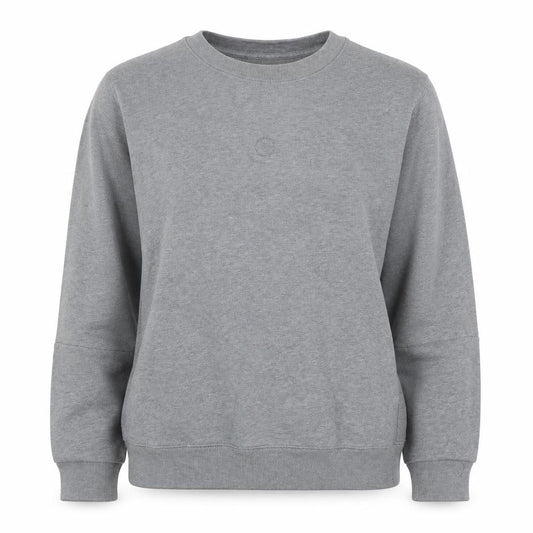 Lacoste Women's Grey Cotton Crew Neck Pullover Sweatshirt Size S