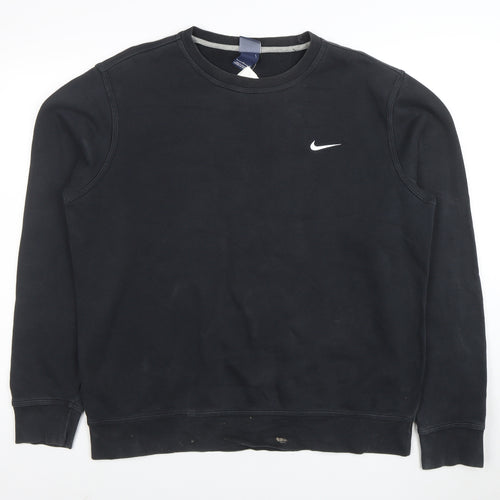 Nike Men's Black L Pullover Crew Neck Fleece Sweatshirt