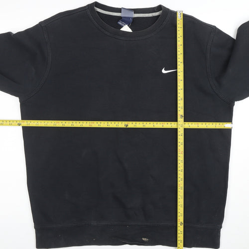 Nike Men's Black L Pullover Crew Neck Fleece Sweatshirt