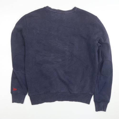 New Era Men's Blue New England Patriots Crew Neck Sweatshirt Size S