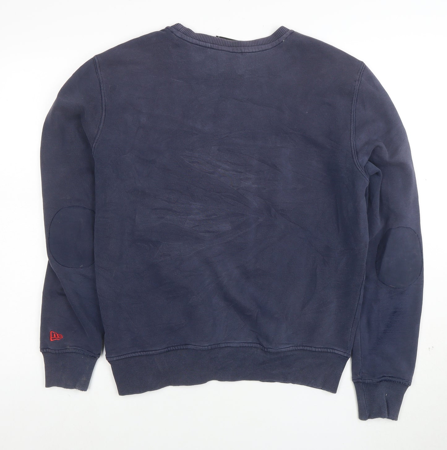 New Era Men's Blue New England Patriots Crew Neck Sweatshirt Size S