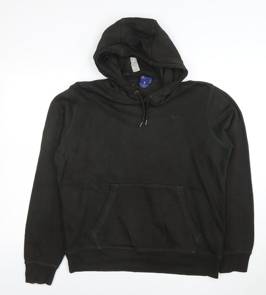 Nike Men’s Black Pullover Hoodie Size M Fleece Regular Fit