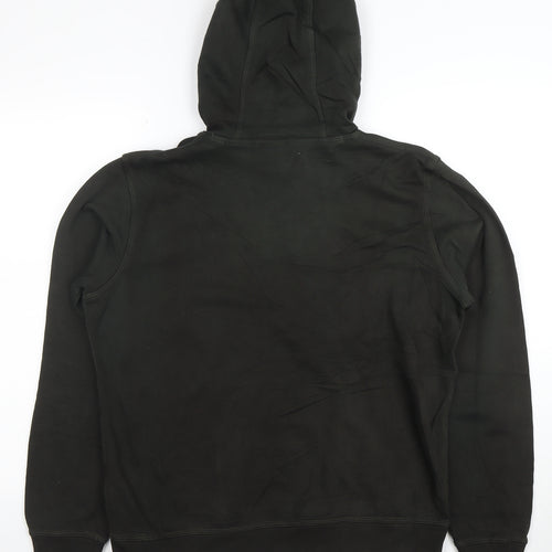 Nike Men’s Black Pullover Hoodie Size M Fleece Regular Fit