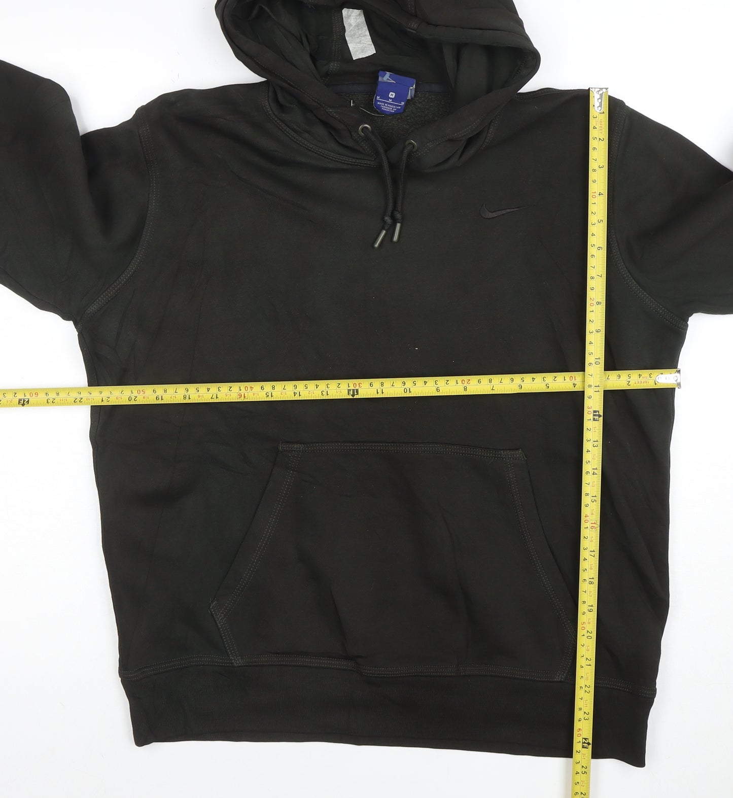 Nike Men’s Black Pullover Hoodie Size M Fleece Regular Fit