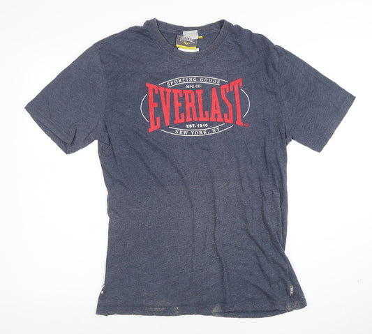 Everlast Men's Blue XL Graphic Sports Crew Neck T-Shirt