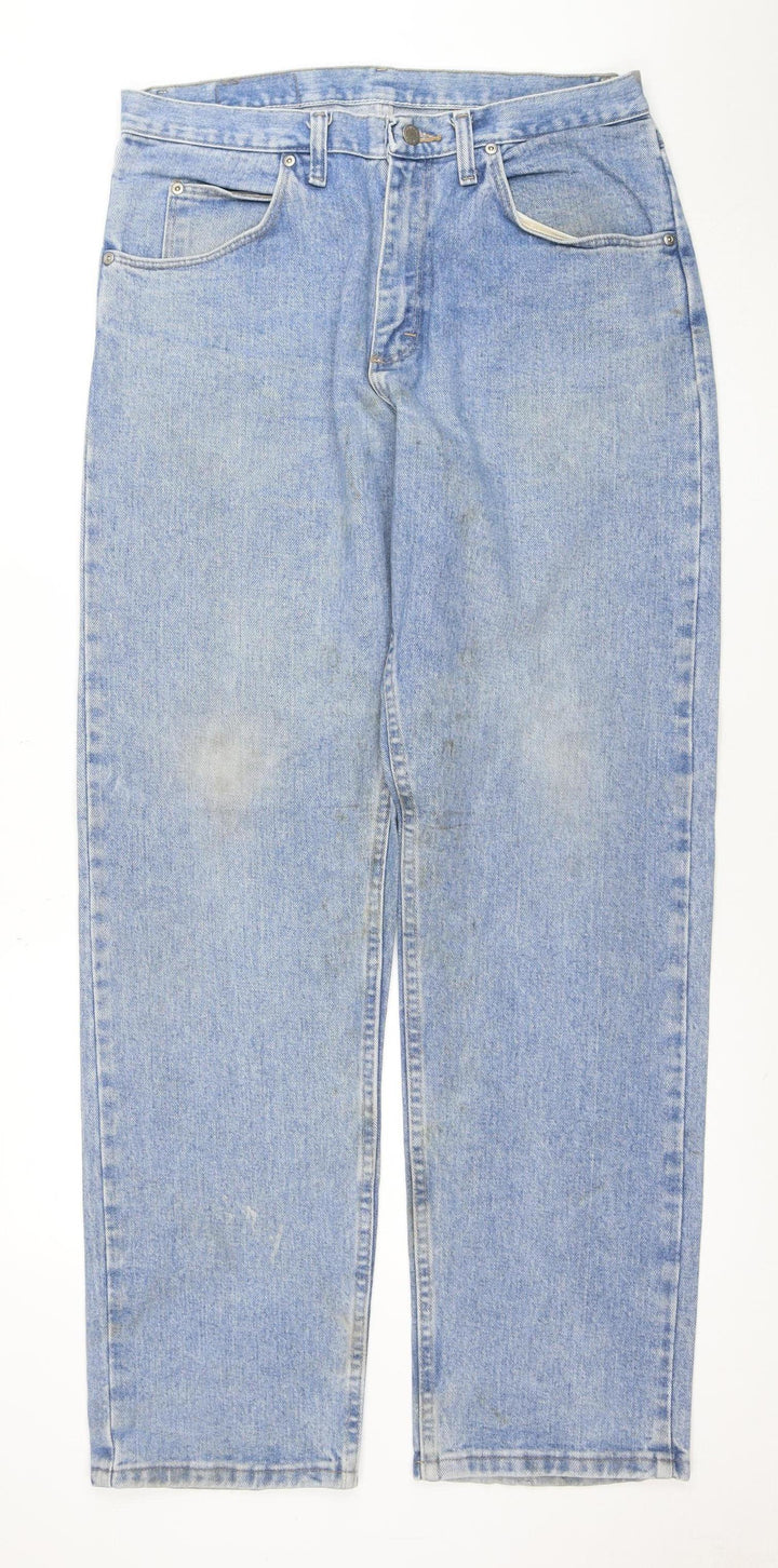 Wrangler Men's Blue Relaxed Fit Straight Denim Jeans 33x32